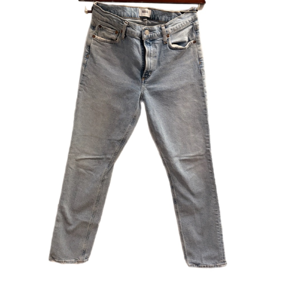 Agolde Women's Classic Light Blue Straight Leg Jeans